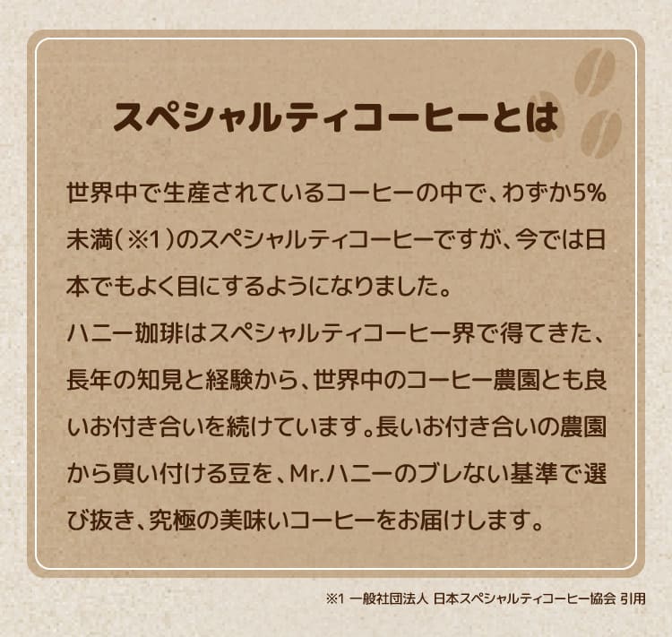 スペシャル珈琲とは？